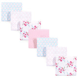 Luvable Friends Baby Girl Cotton Flannel Receiving Blankets, Rainbow 7-Pack, One Size - BeeBee Cakes