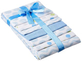 Luvable Friends Baby Girl Cotton Flannel Receiving Blankets, Rainbow 7-Pack, One Size - BeeBee Cakes