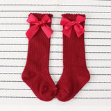 Cora Knee High Socks with Bow - BeeBee Cakes