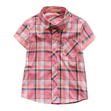 Seth Plaid Button Down T-Shirt - BeeBee Cakes