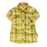 Seth Plaid Button Down T-Shirt - BeeBee Cakes