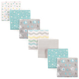 Luvable Friends Baby Girl Cotton Flannel Receiving Blankets, Rainbow 7-Pack, One Size - BeeBee Cakes