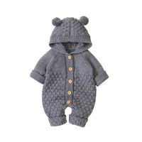 New Born Baby Clothes Cartoon Bear Knitted Boys Rompers Spring Autumn Winter Baby Girl Romper Long Sleeve Toldder Jumpsuit 18M - BeeBee Cakes