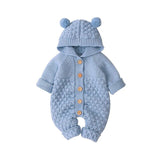 New Born Baby Clothes Cartoon Bear Knitted Boys Rompers Spring Autumn Winter Baby Girl Romper Long Sleeve Toldder Jumpsuit 18M - BeeBee Cakes