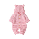 New Born Baby Clothes Cartoon Bear Knitted Boys Rompers Spring Autumn Winter Baby Girl Romper Long Sleeve Toldder Jumpsuit 18M - BeeBee Cakes