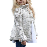 Toddler Girls Chunky Knit Cardigan - BeeBee Cakes
