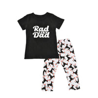 2 Piece Rad Like Dad Toddler Boys T-shirt and Pants Set - BeeBee Cakes