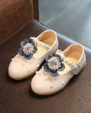 Anastasia Girls Flower and Pearl Shoes - BeeBee Cakes